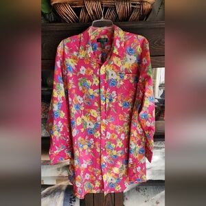 Ralph Lauren Floral Pink Sleep Shirt